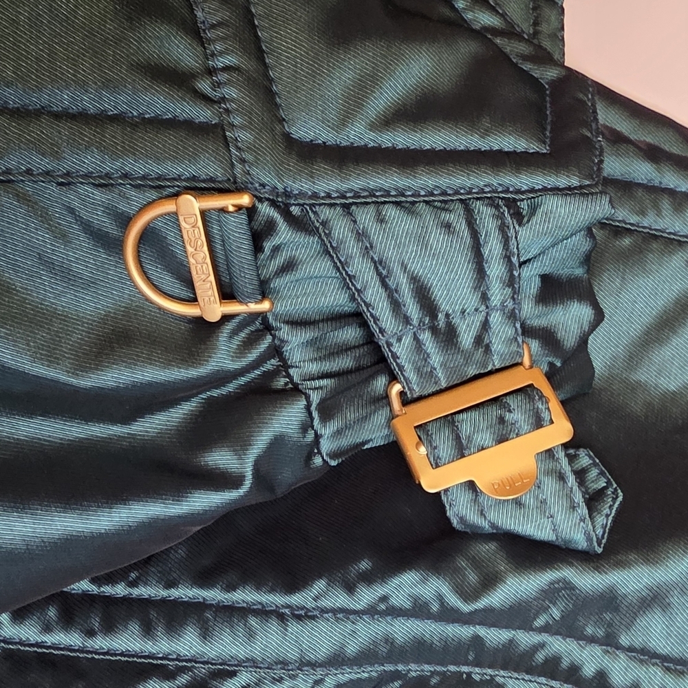 Descente Teal Ski Pants Golden Accents Size XS Weather Proof Perfect Condition - Picture 9 of 12